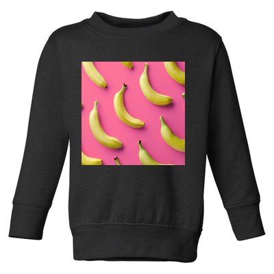 Cute Funny Bananas Pattern Toddler Sweatshirt