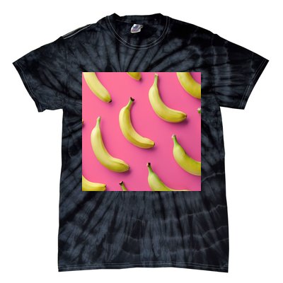 Cute Funny Bananas Pattern Tie-Dye T-Shirt