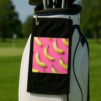Cute Funny Bananas Pattern Golf Towel