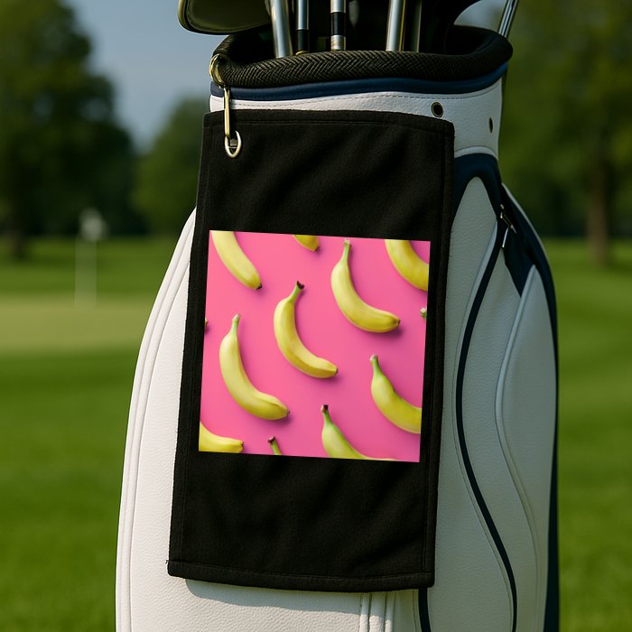 Cute Funny Bananas Pattern Golf Towel