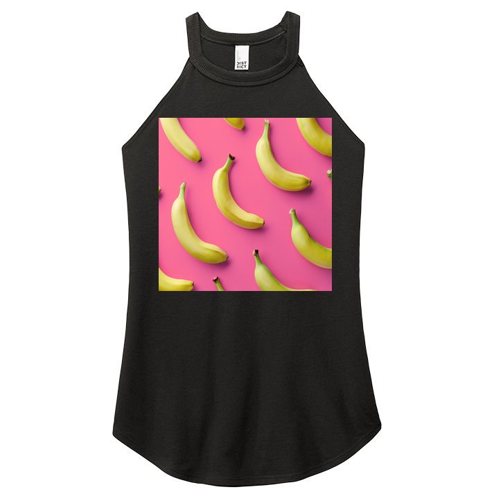 Cute Funny Bananas Pattern Women's Perfect Tri Rocker Tank