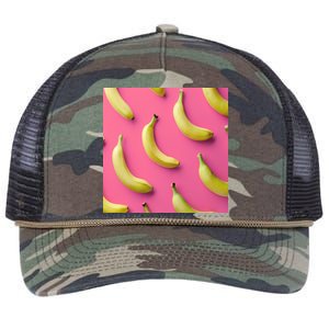 Cute Funny Bananas Pattern Retro Rope Trucker Hat Cap