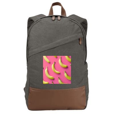Cute Funny Bananas Pattern Cotton Canvas Backpack