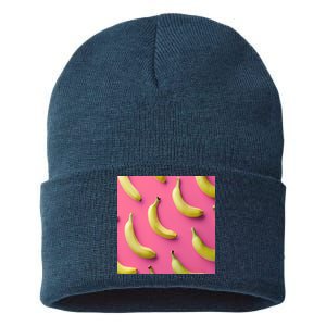 Cute Funny Bananas Pattern Sustainable Knit Beanie