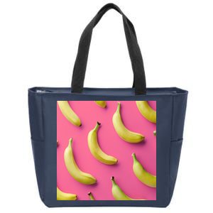 Cute Funny Bananas Pattern Zip Tote Bag