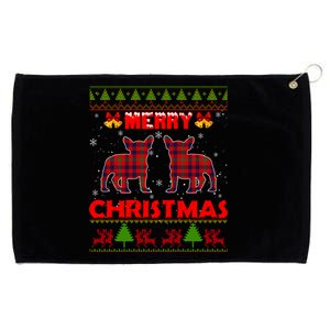 Cute French Bull Christmas Ugly Sweater Frenchie Xmas Pajama Meaningful Gift Grommeted Golf Towel