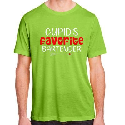 Cupid's Favorite Bartender Teacher Valentines Day Gift Adult ChromaSoft Performance T-Shirt