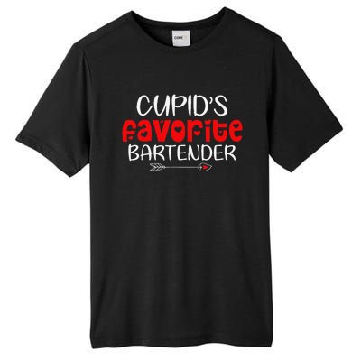 Cupid's Favorite Bartender Teacher Valentines Day Gift Tall Fusion ChromaSoft Performance T-Shirt