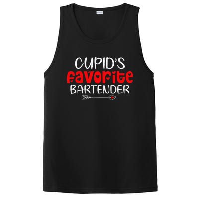 Cupid's Favorite Bartender Teacher Valentines Day Gift PosiCharge Competitor Tank