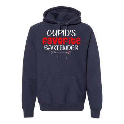 Cupid's Favorite Bartender Teacher Valentines Day Gift Premium Hoodie