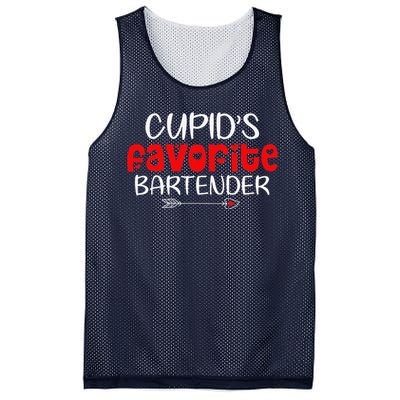 Cupid's Favorite Bartender Teacher Valentines Day Gift Mesh Reversible Basketball Jersey Tank