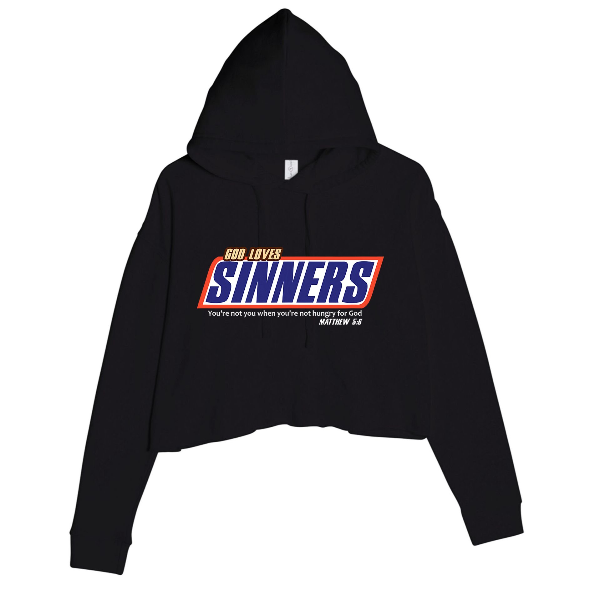 Christian Fashion Bible Verse Testimony Crop Fleece Hoodie