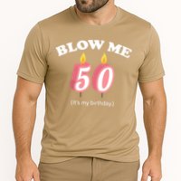 Cute Funny Blow Me It's My 50th Birthday Cooling Performance Crew T-Shirt
