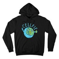 Cellfie Funny Biologist Biology Student Cell Science Hoodie