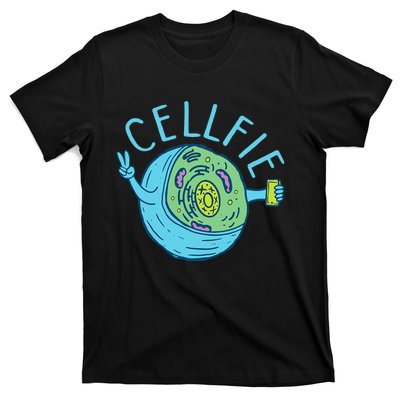 Cellfie Funny Biologist Biology Student Cell Science T-Shirt