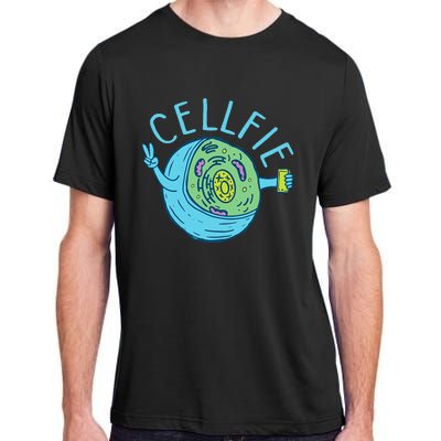 Cellfie Funny Biologist Biology Student Cell Science Adult ChromaSoft Performance T-Shirt