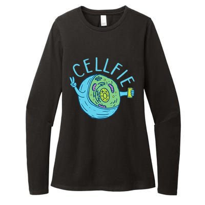 Cellfie Funny Biologist Biology Student Cell Science Womens CVC Long Sleeve Shirt