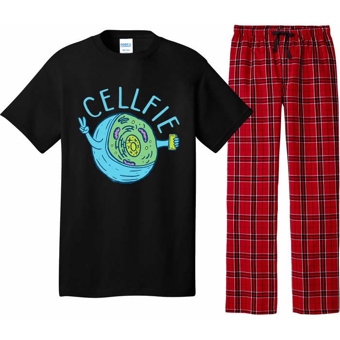 Cellfie Funny Biologist Biology Student Cell Science Pajama Set