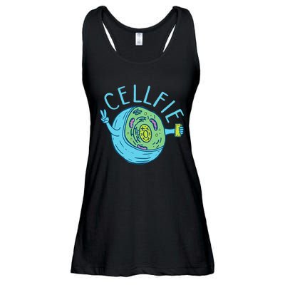 Cellfie Funny Biologist Biology Student Cell Science Ladies Essential Flowy Tank