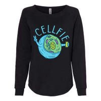 Cellfie Funny Biologist Biology Student Cell Science Womens California Wash Sweatshirt