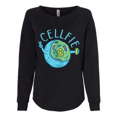 Cellfie Funny Biologist Biology Student Cell Science Womens California Wash Sweatshirt