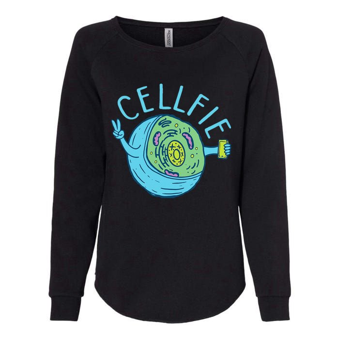 Cellfie Funny Biologist Biology Student Cell Science Womens California Wash Sweatshirt