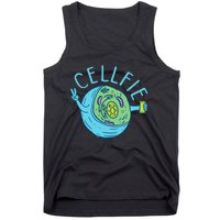 Cellfie Funny Biologist Biology Student Cell Science Tank Top