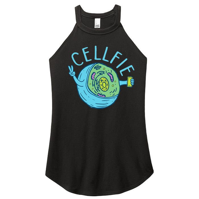 Cellfie Funny Biologist Biology Student Cell Science Women's Perfect Tri Rocker Tank