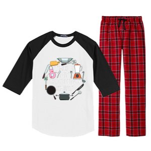 Cooking Funny Baking Hobby Cook Chef Raglan Sleeve Pajama Set