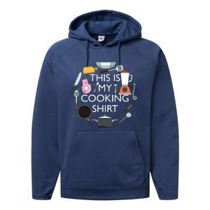 Cooking Funny Baking Hobby Cook Chef Performance Fleece Hoodie