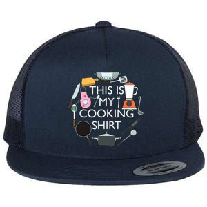 Cooking Funny Baking Hobby Cook Chef Flat Bill Trucker Hat