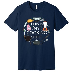 Cooking Funny Baking Hobby Cook Chef Premium T-Shirt