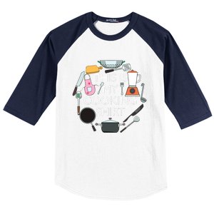 Cooking Funny Baking Hobby Cook Chef Baseball Sleeve Shirt