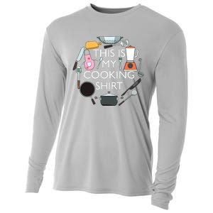 Cooking Funny Baking Hobby Cook Chef Cooling Performance Long Sleeve Crew