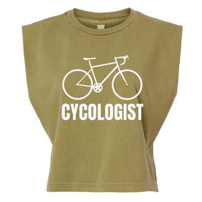 Cycologist Funny Bicycle Bike Gift Garment-Dyed Women's Muscle Tee