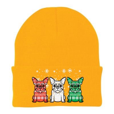 Christmas French Bulldogs Xmas Frenchie Dog Gift Knit Cap Winter Beanie