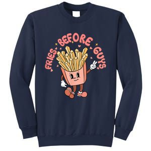 Cutes Fries Before Guys Valentines Foodie Lover Valentine Sweatshirt