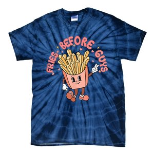 Cutes Fries Before Guys Valentines Foodie Lover Valentine Tie-Dye T-Shirt