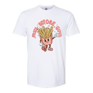 Cutes Fries Before Guys Valentines Foodie Lover Valentine Softstyle CVC T-Shirt