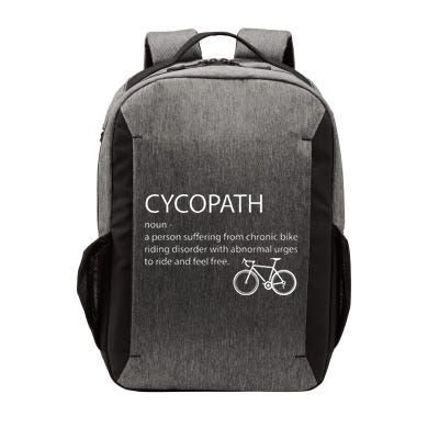Cycopath Funny Bike Cycle Cyclist Pun Quote Humor Vector Backpack
