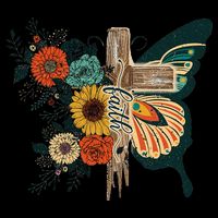 Christian Faith Butterfly Cross Rainbow Sunflowers 16 in Basic Backpack