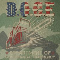 Chainsaw For Bureaucracy Funny D.O.G.E Doge Usa Flag Legacy Tie Dye Trucker Hat