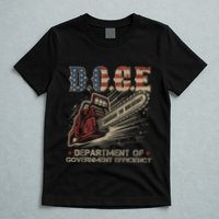 Chainsaw For Bureaucracy Funny D.O.G.E Doge Usa Flag T-Shirt