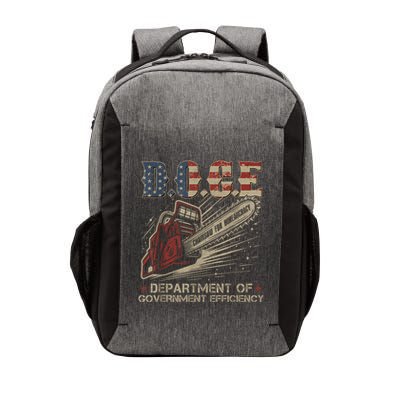 Chainsaw For Bureaucracy Funny D.O.G.E Doge Usa Flag Vector Backpack