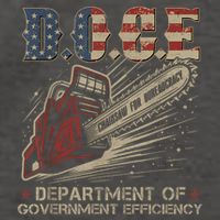 Chainsaw For Bureaucracy Funny D.O.G.E Doge Usa Flag Vector Backpack