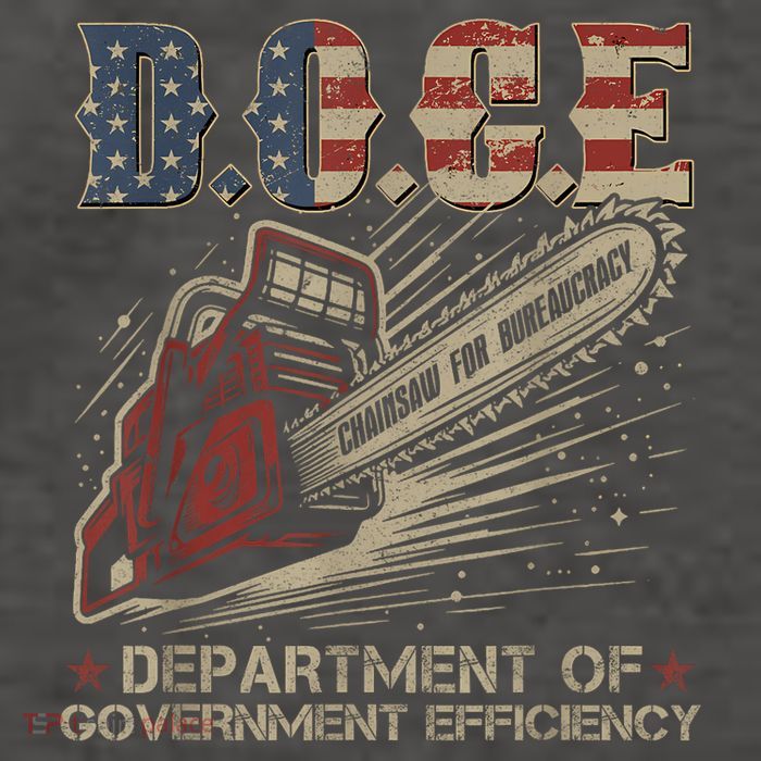 Chainsaw For Bureaucracy Funny D.O.G.E Doge Usa Flag Vector Backpack