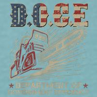 Chainsaw For Bureaucracy Funny D.O.G.E Doge Usa Flag Sueded Cloud Jersey T-Shirt