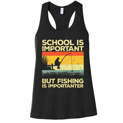 Cool Fishing Bass Fishing Fisherman Fish Trout Women's Racerback Tank