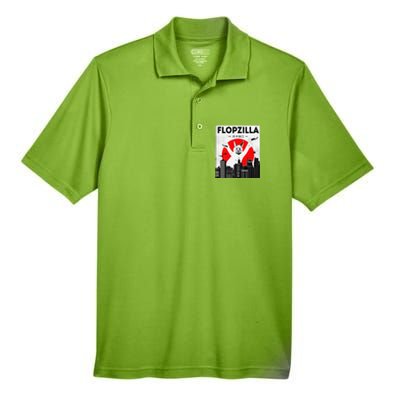 Catzilla Funny Big Floppa Meme Flopzilla Caracal Cat Lover Men's Origin Performance Pique Polo