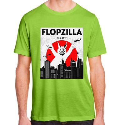 Catzilla Funny Big Floppa Meme Flopzilla Caracal Cat Lover Adult ChromaSoft Performance T-Shirt